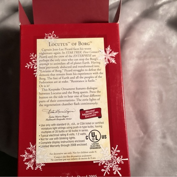 Hallmark Locutus of Borg vintage ornament. NIB - Picture 7 of 13